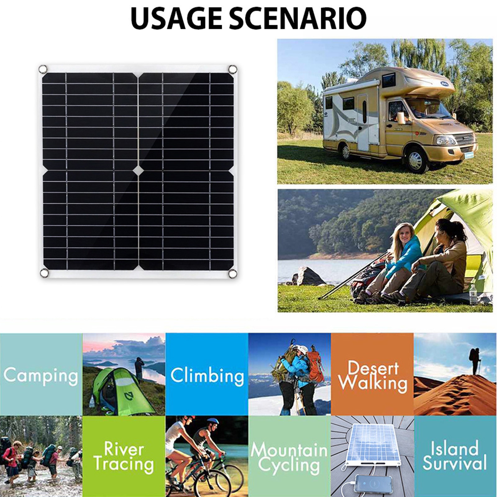 30000W High-Efficiency Solar Energy System | 300W Panel + Controller + Inverter