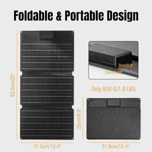 SP30 30W Solar Panel, Foldable Portable Solar Charger, QC3.0 USB Port/Type