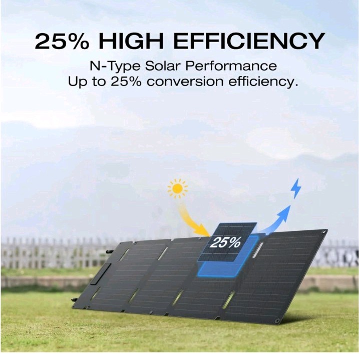 EcoFlow Foldable Portable Waterproof Solar Power solar panel.