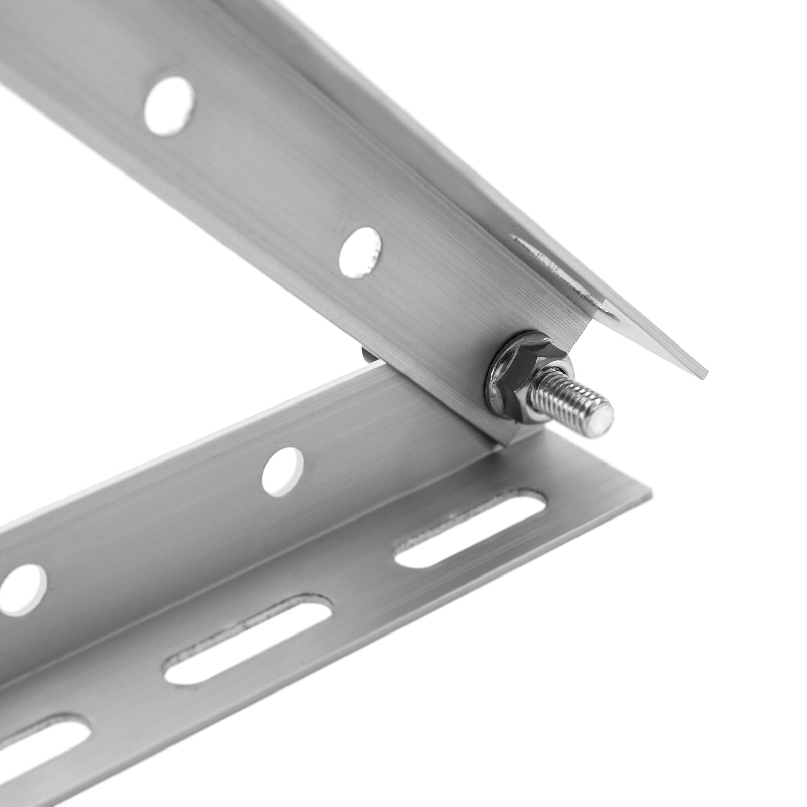 45″ Adjustable Solar Panel Brackets Tilt Mount Frame Rack 0-90° for Boat RV Roof