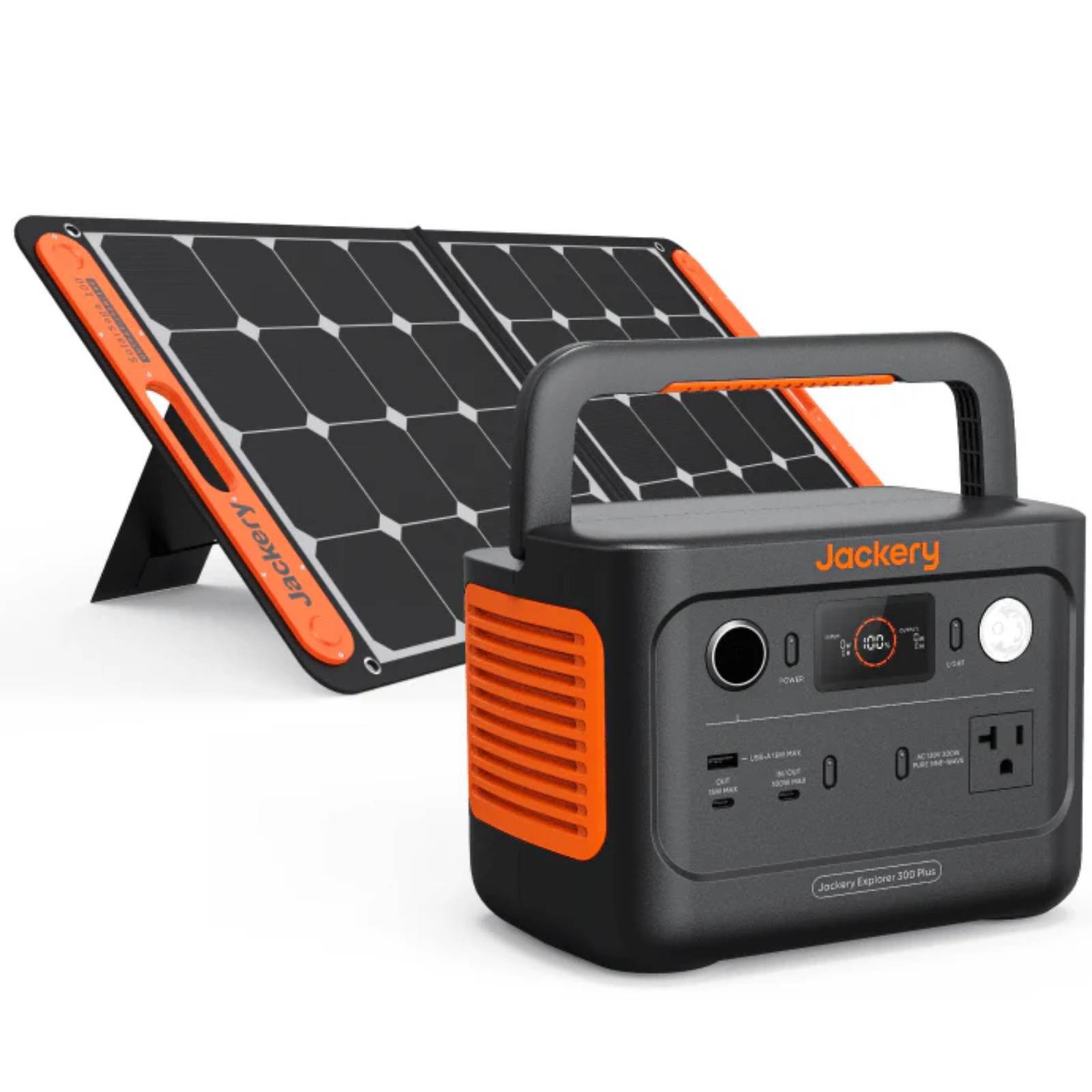 Jackery Explorer 300 Plus Solar Generator + SolarSaga 40W Portable Solar Panel