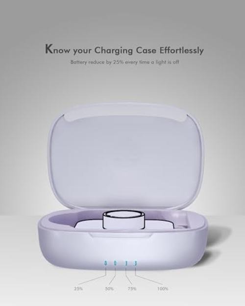Updated Charging Case Compatible with Oura Ring 4 & 3 Charger, Wireless Power