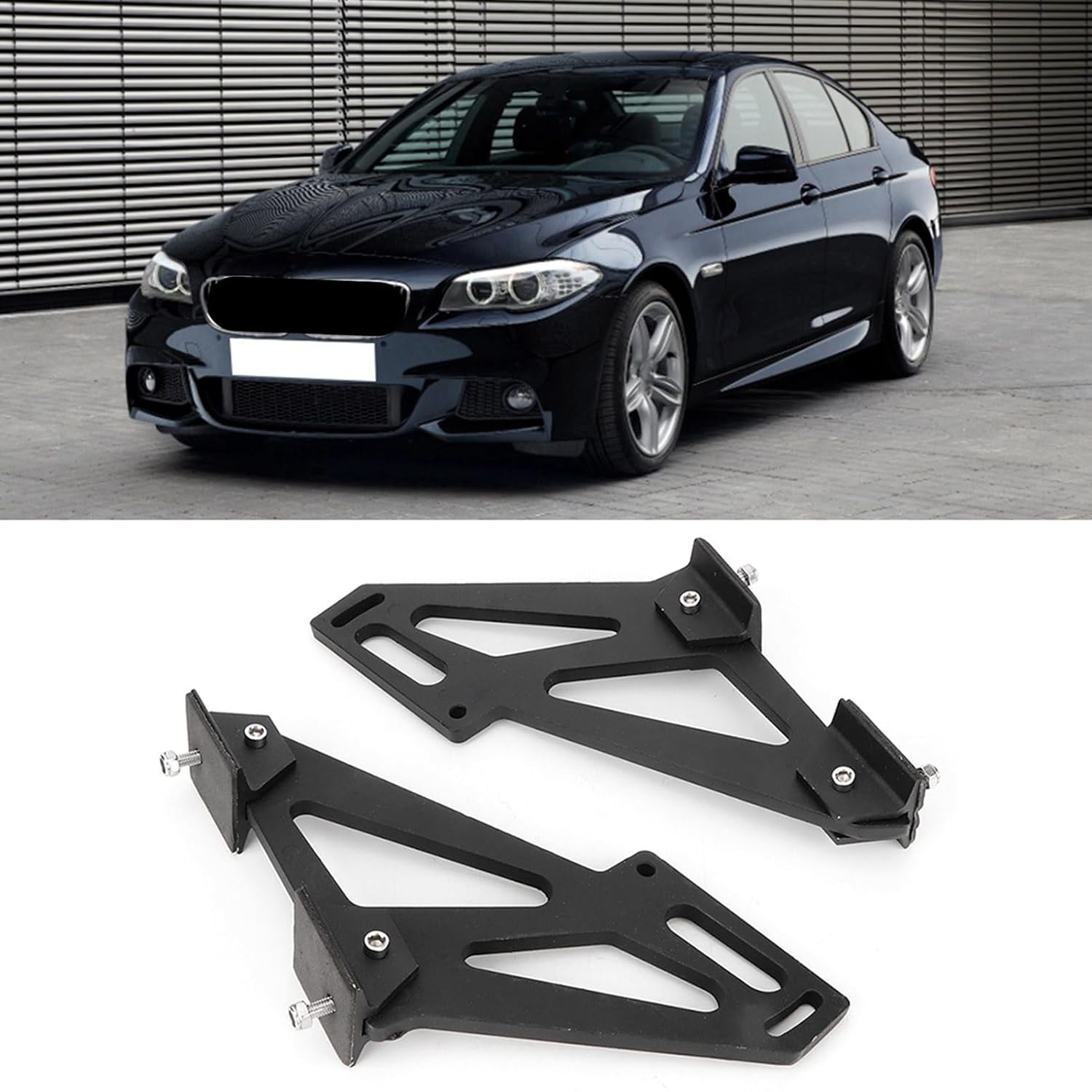 Universal 16cm/6.3in Rear Car Spoiler Mounting Brackets CNC Aluminum Alloy