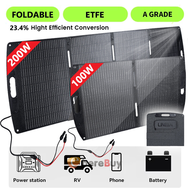 400W Solar Panel Foldable Long-lasting Self-supporting Waterproof for Outdoor RV
