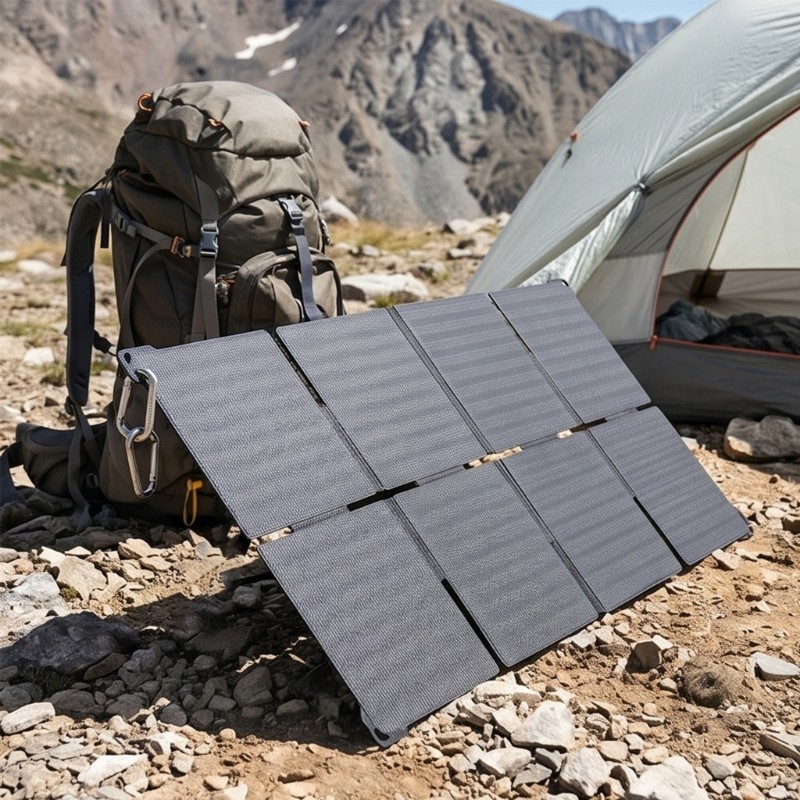 45W Foldable Solar Panel Charging With USB Type C DC18V Output for Outdoor Use