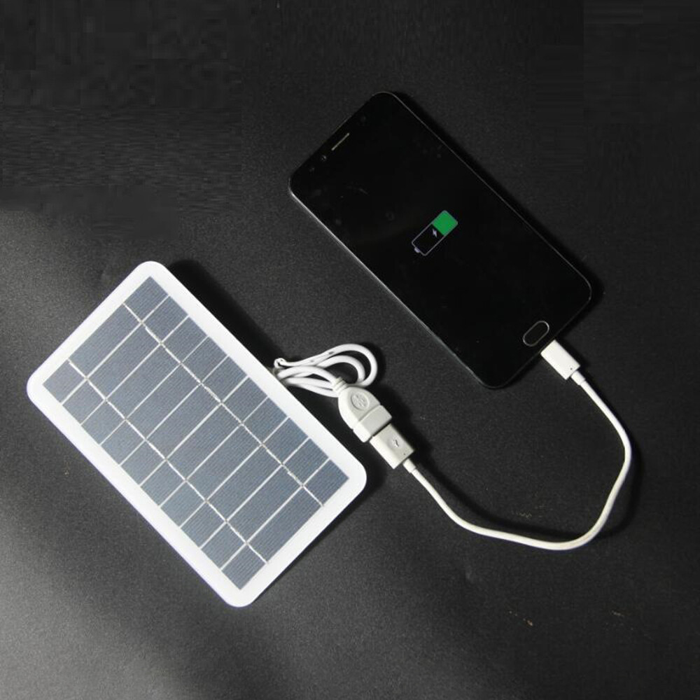 2W 5V Solar Panel Charger For Outdoor Phone Solar Mobile Power Charger Micro/USB