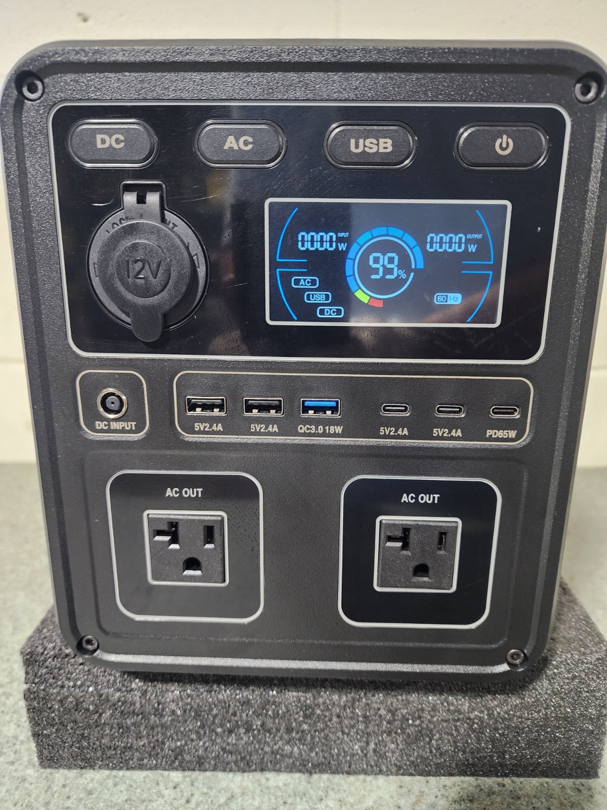 ACEMO Power Station P7 666Wh LiFePO4 with 2×700W AC Outputs & 360W