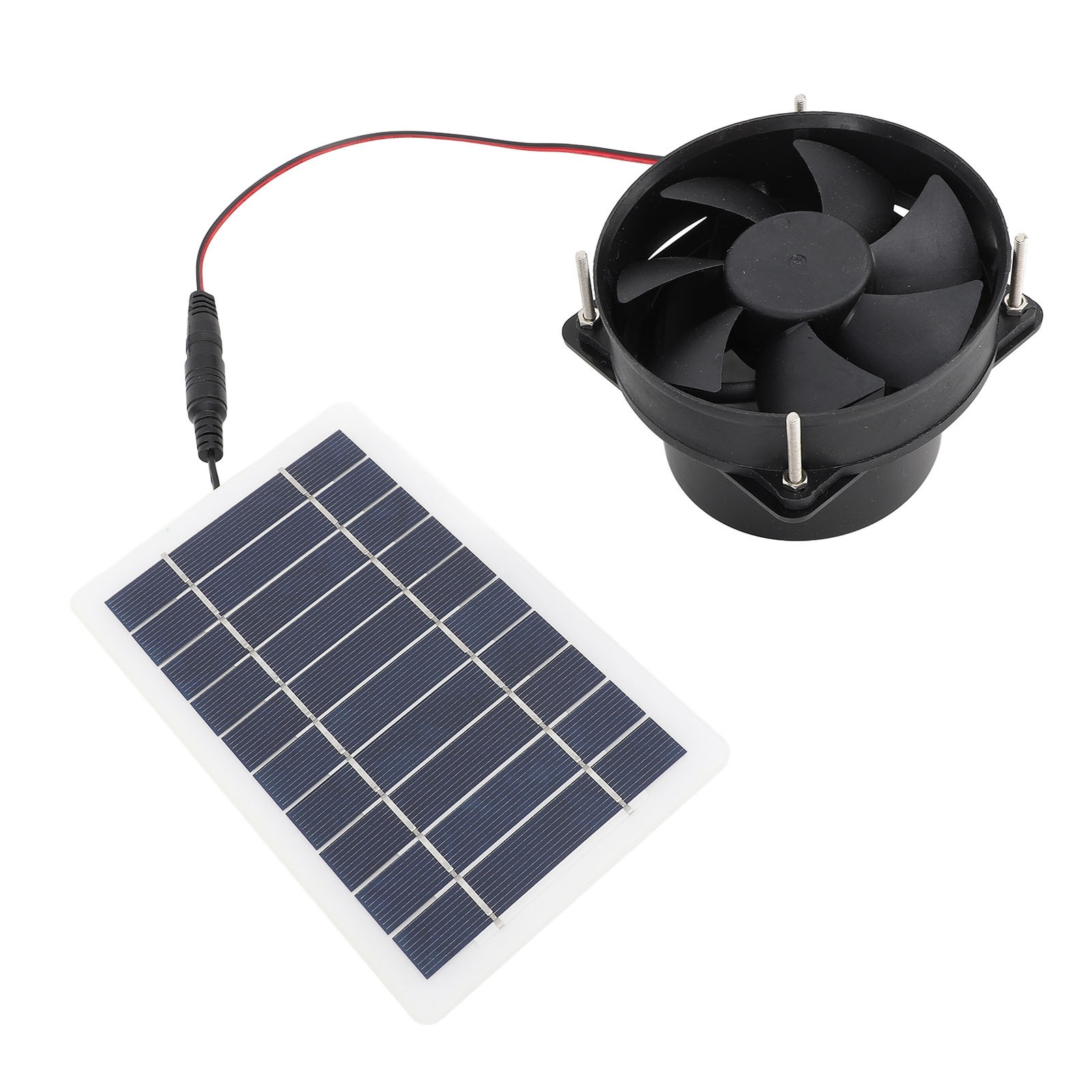10W Solar Panel Powered Fan Kit Portable Silent Exhaust Fan For Outdoors For