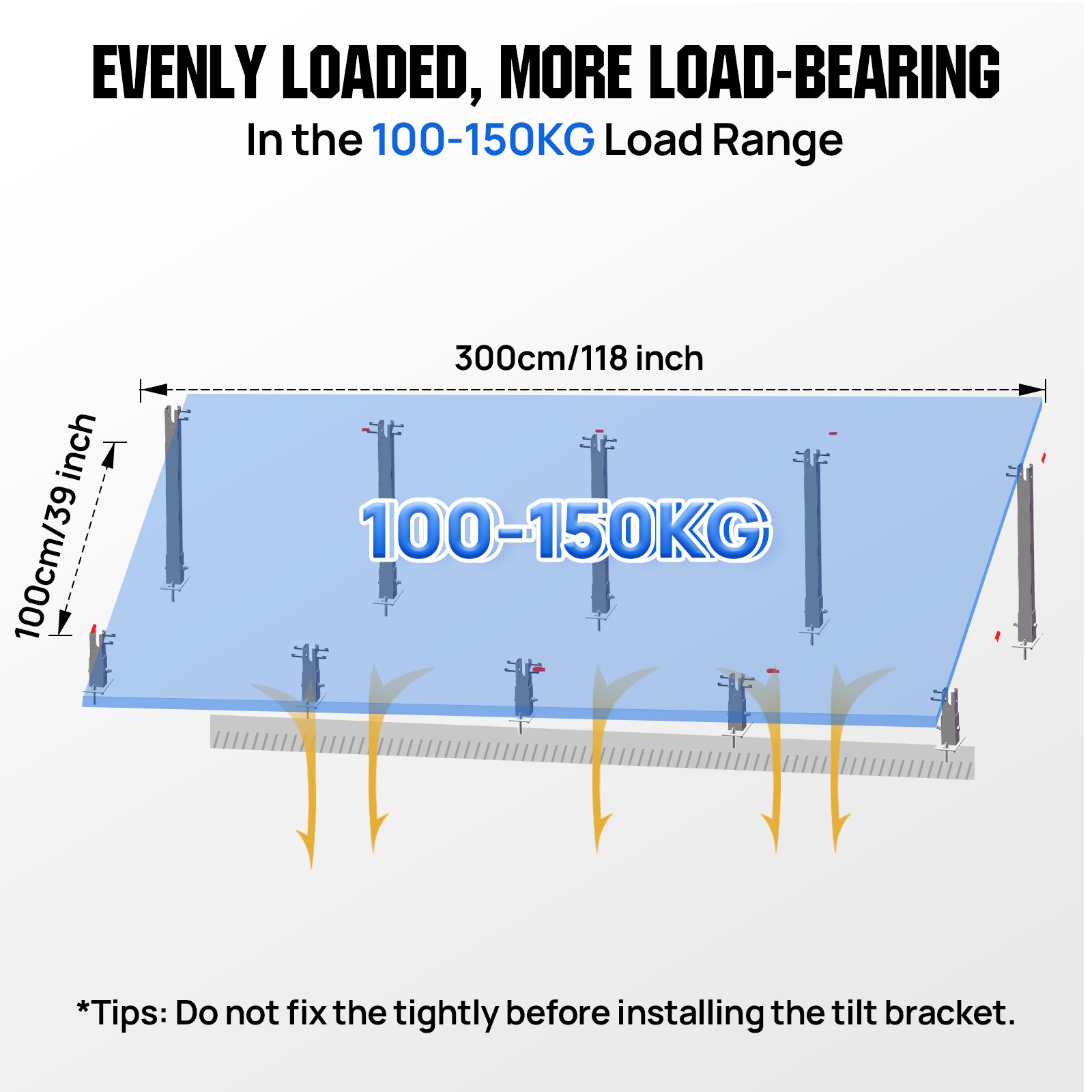 ECO-WORTHY Solar Panel Mounting Brackets Kit System for 4PCS Panels