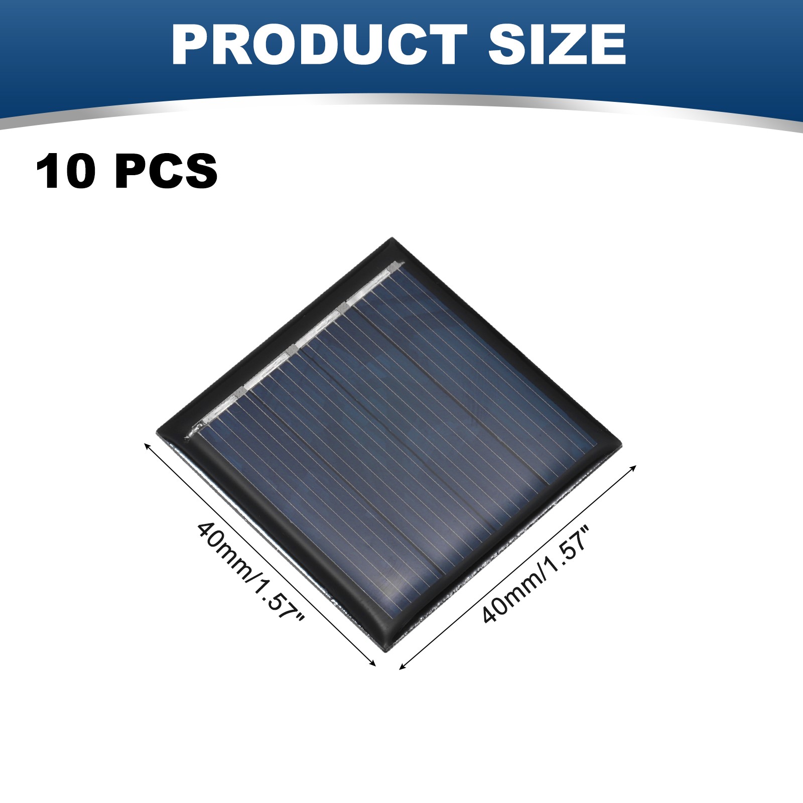 10PCS 2V 0.08W 0.04A Mini Solar Panels Small Solar Photovoltaic Cells Charge DIY