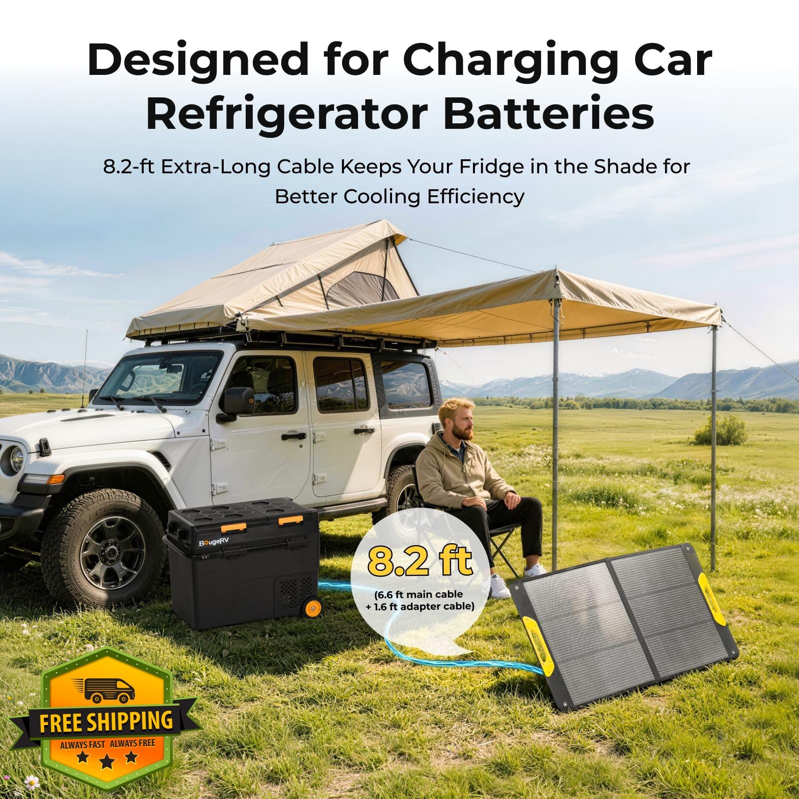 BougeRV 100W Foldable Solar Panel