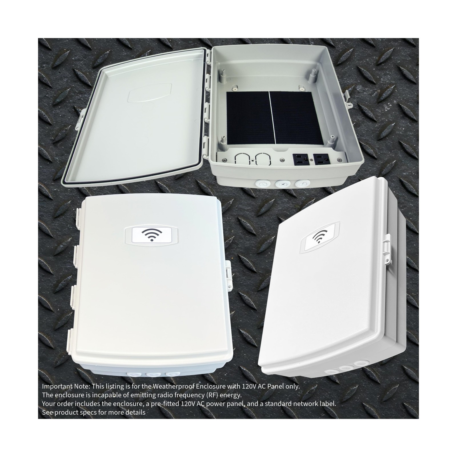 Waterproof Network NEMA Enclosure with AC Outlet 10x9x4 Weatherproof Indoor O…