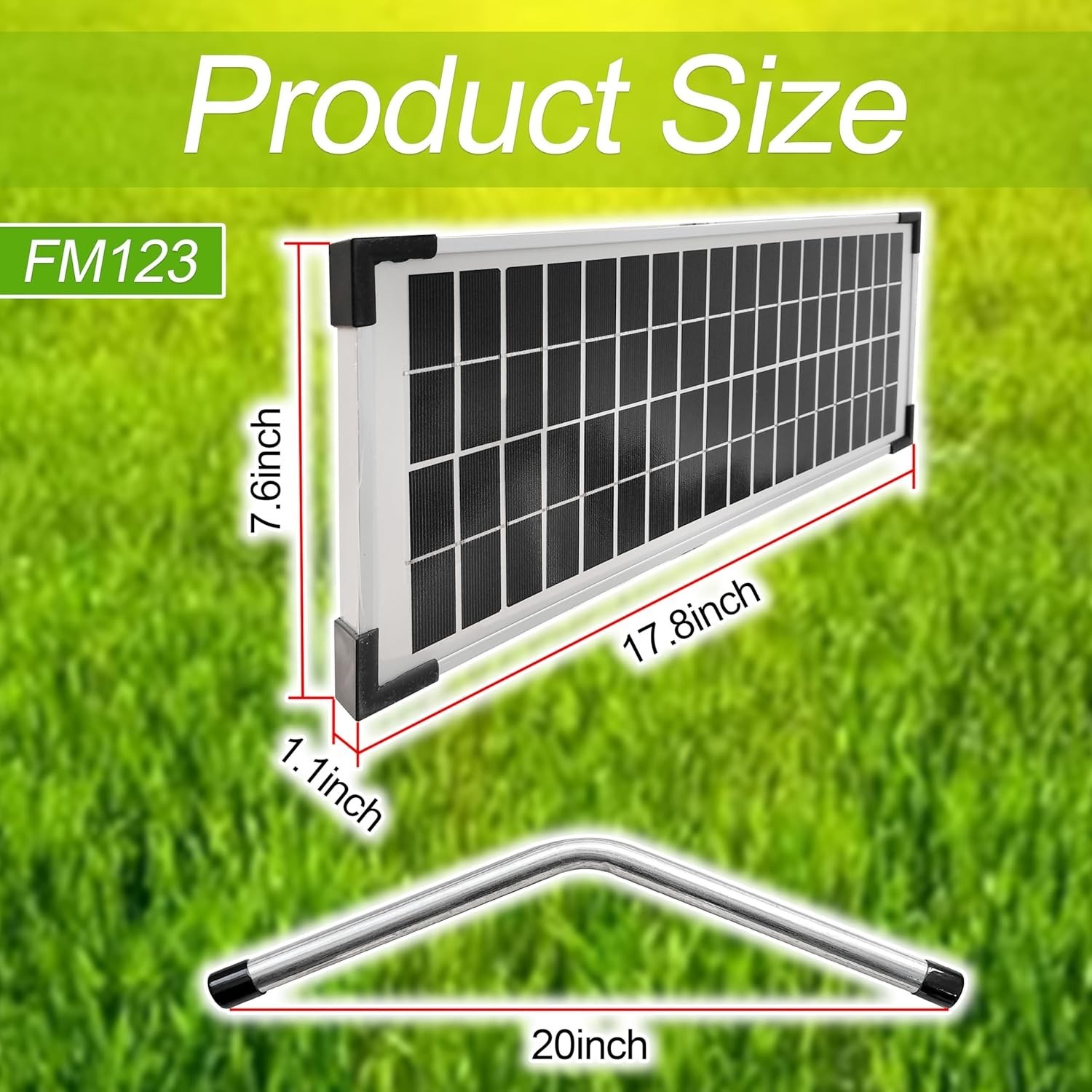 Solar Panel Kit FM123 Compatible with Mighty Mule Automatic Gate Openers | Co…