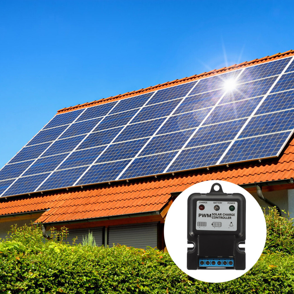 10A Solar Charge Controller 12V 24V Auto Waterproof for RV Off Grid Controller