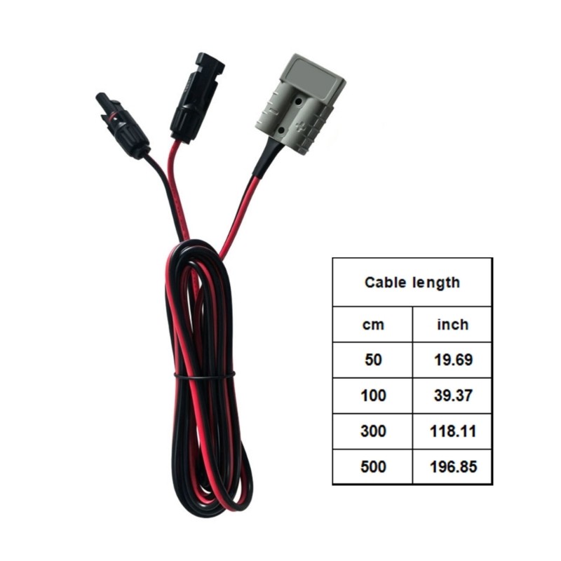 Plugs SB50 Plugs to Solar Panel Wire 12AWG PVC Coated Copper Cable for Marine