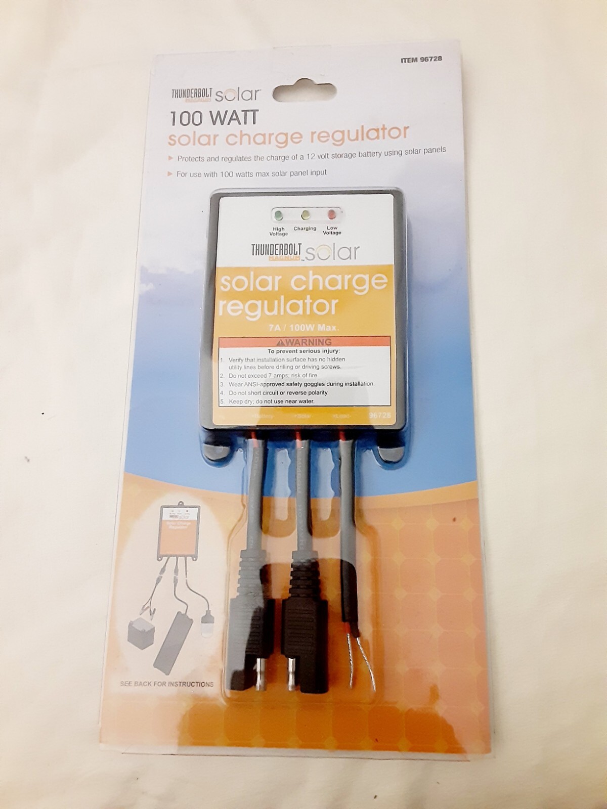 Thunderbolt Magnum 100 watt Solar Charge Regulator Item 96728
