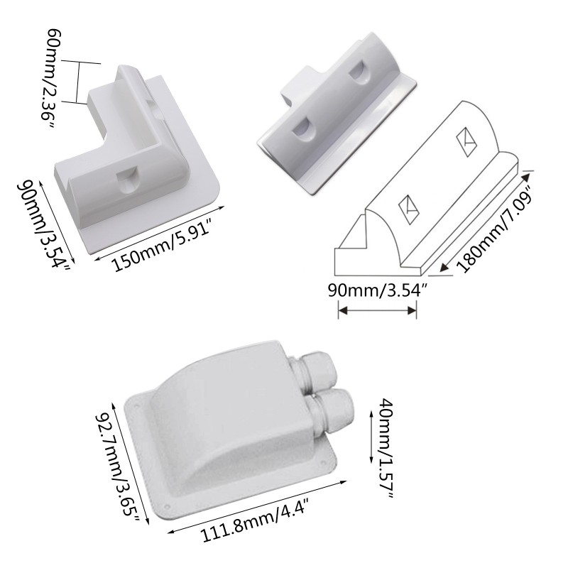 Wire Box ABS Supporting Holder for Caravans for Camper Yacht Motorhome
