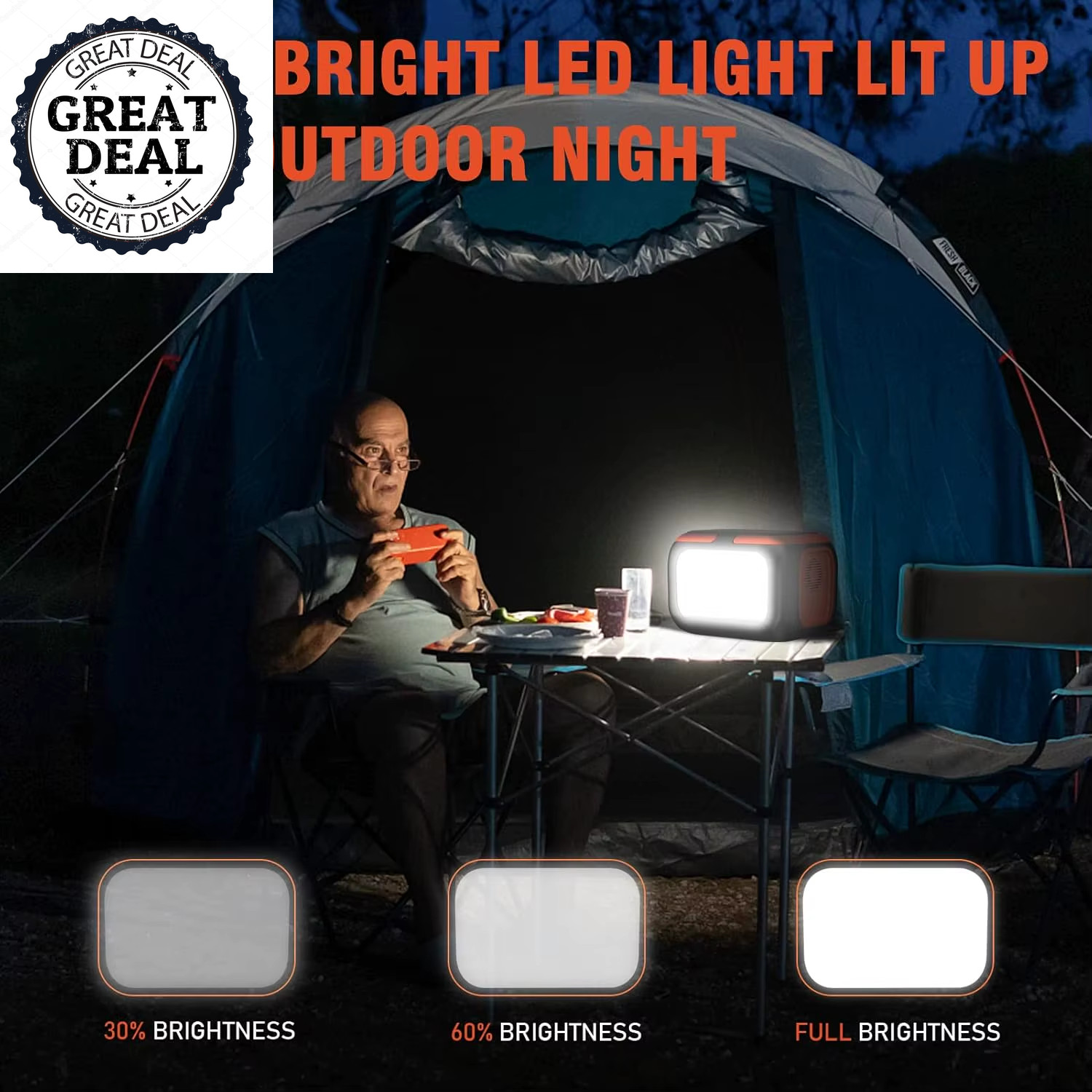 150W Portable Power Station 110V AC Outlets Camping Travel Power Storage Bank