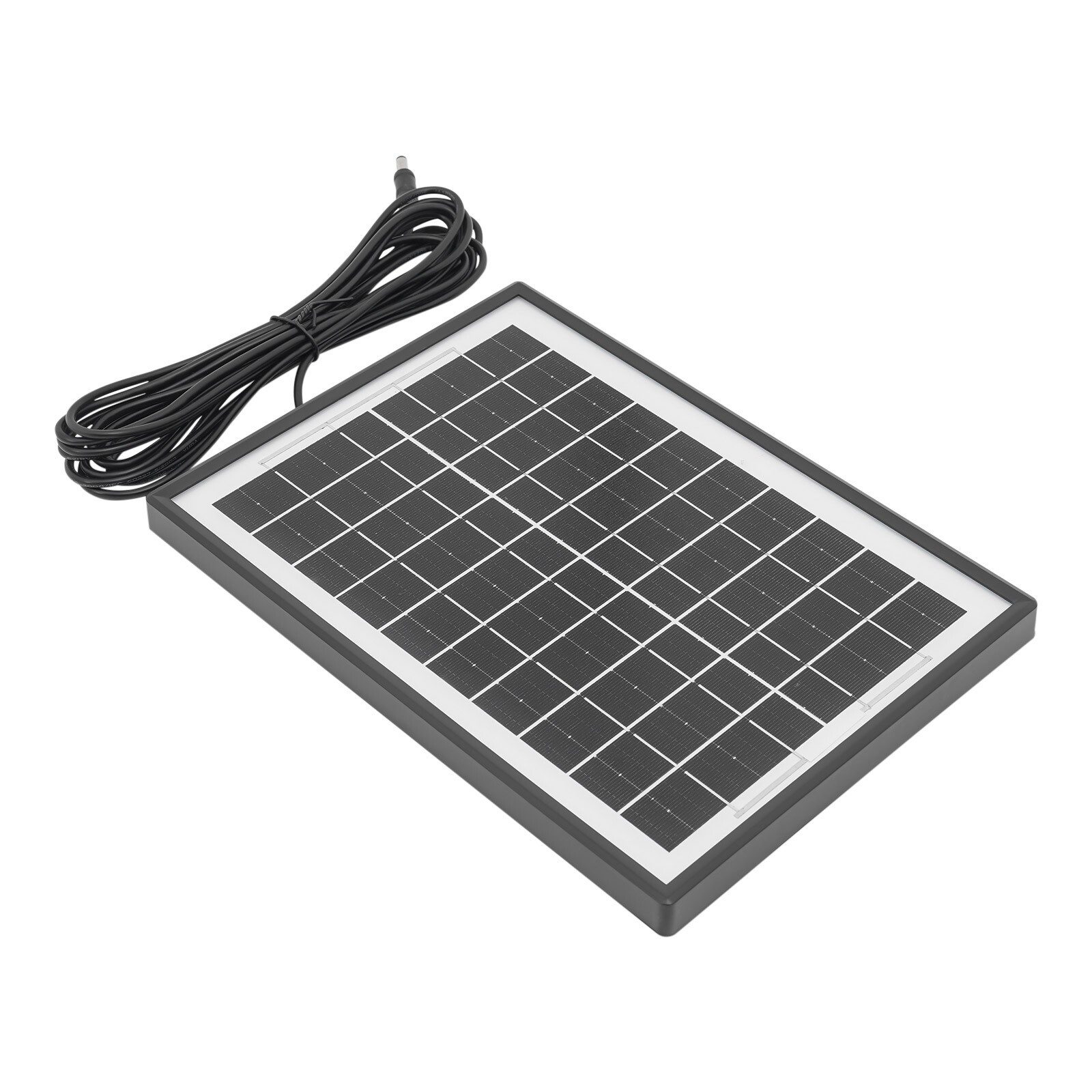 Solar Power Panel Kit Outdoor Camping USB Charging System W/ LED Light + 8″ Fan