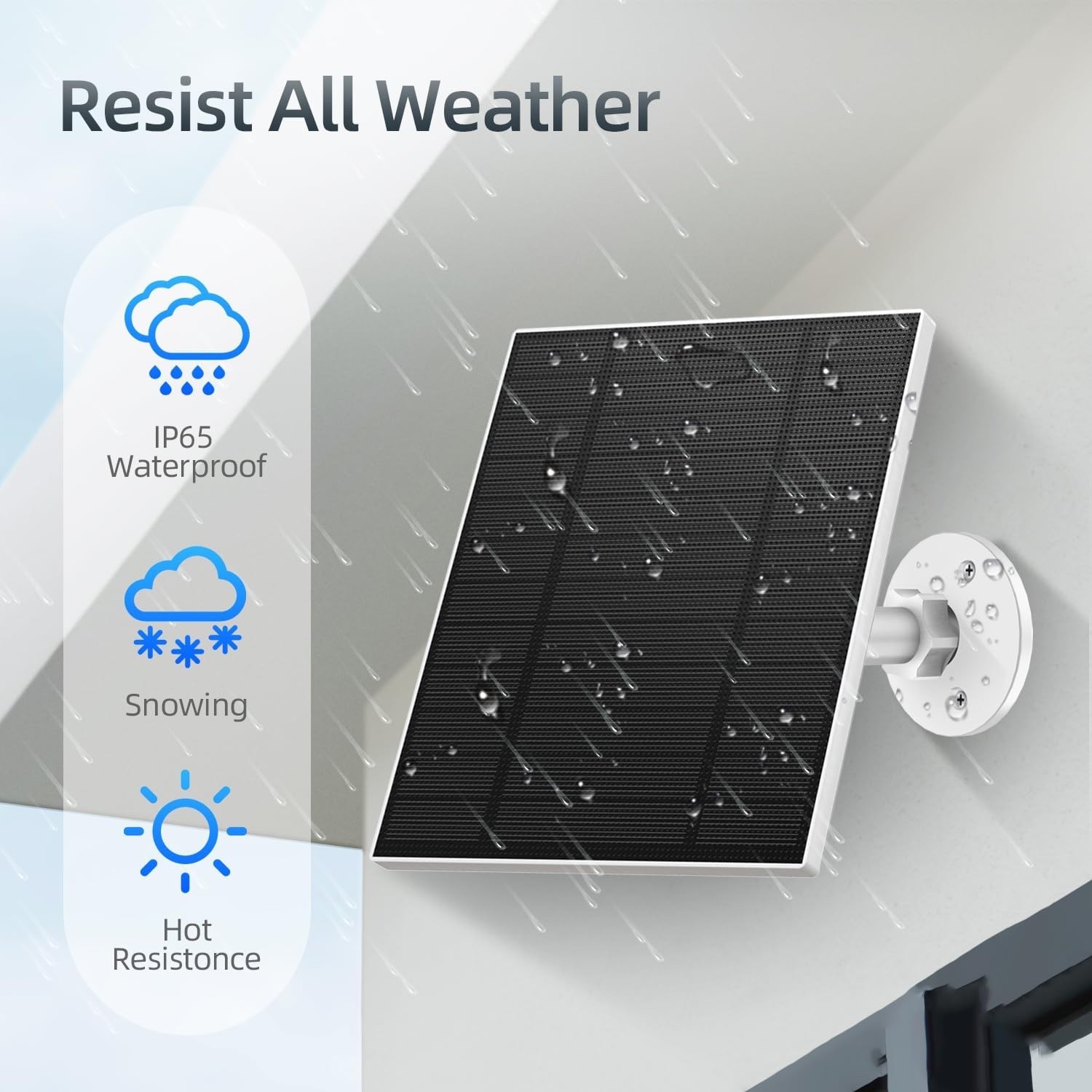 5W Solar Panel, Solar Panel with Micro USB & USB-C Port for DC 5V Outdoor