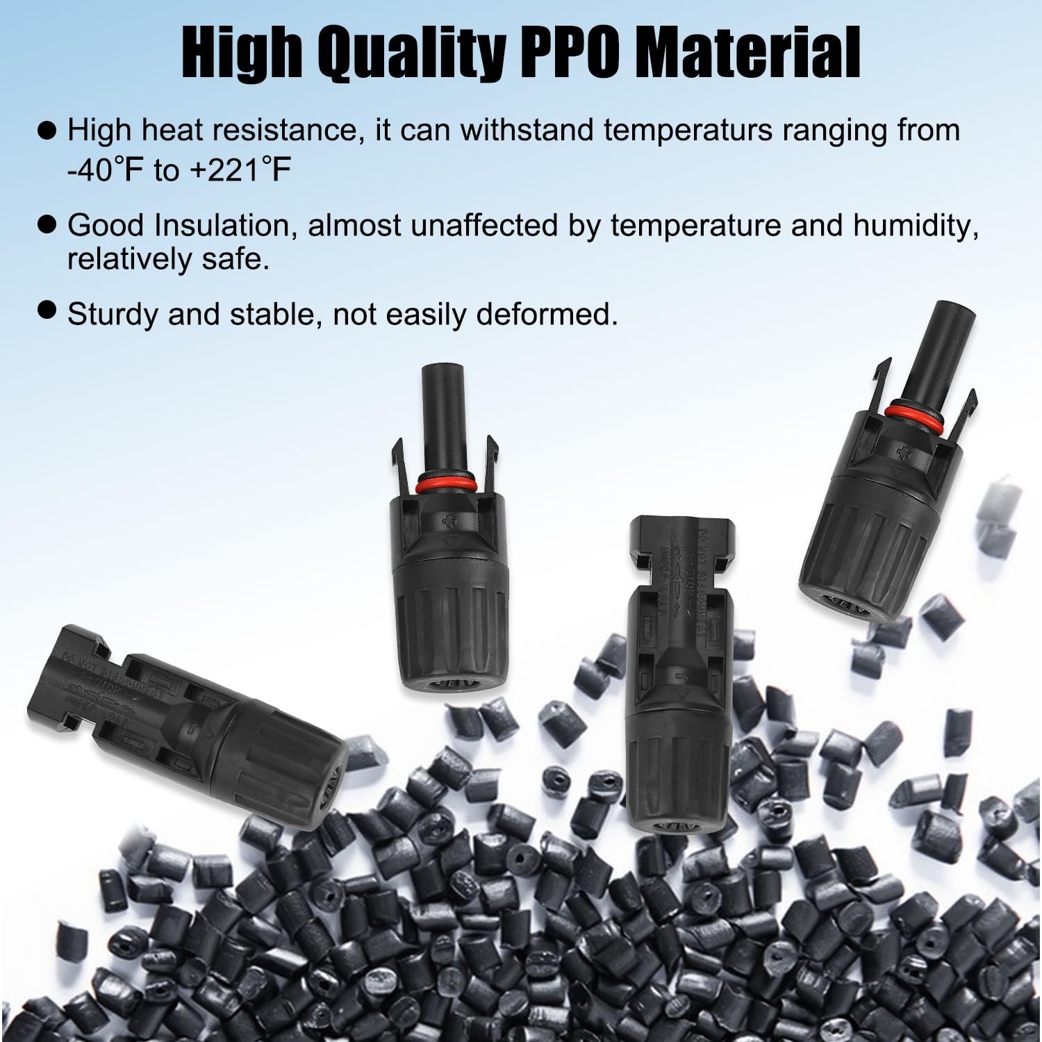 MC4 Solar Connector Kit,10 Pairs MC4 Connectors, Solar Panel Connectors, 100…