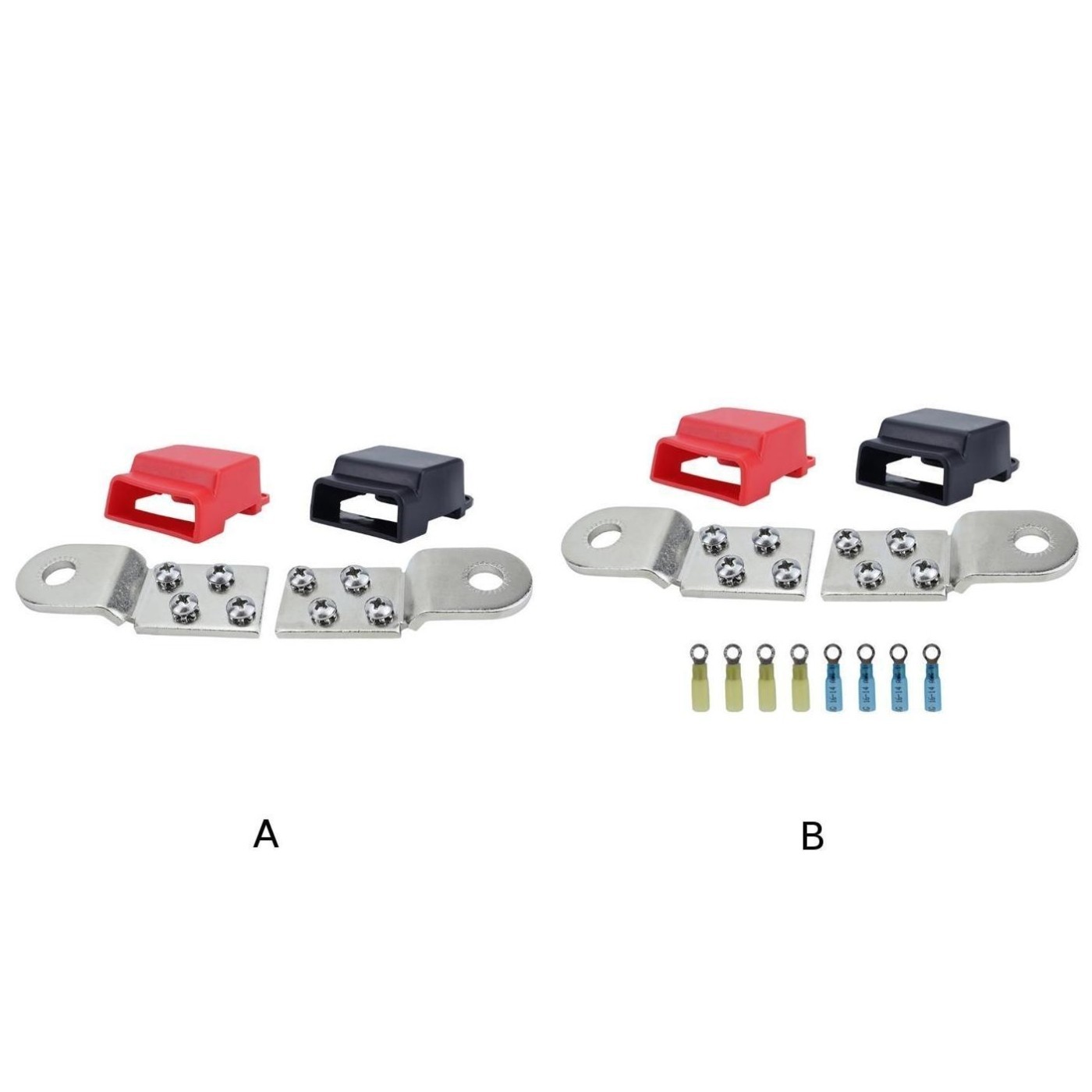 Tinned Copper Battery Terminal Mounting Bars Compatible with #8 Screws