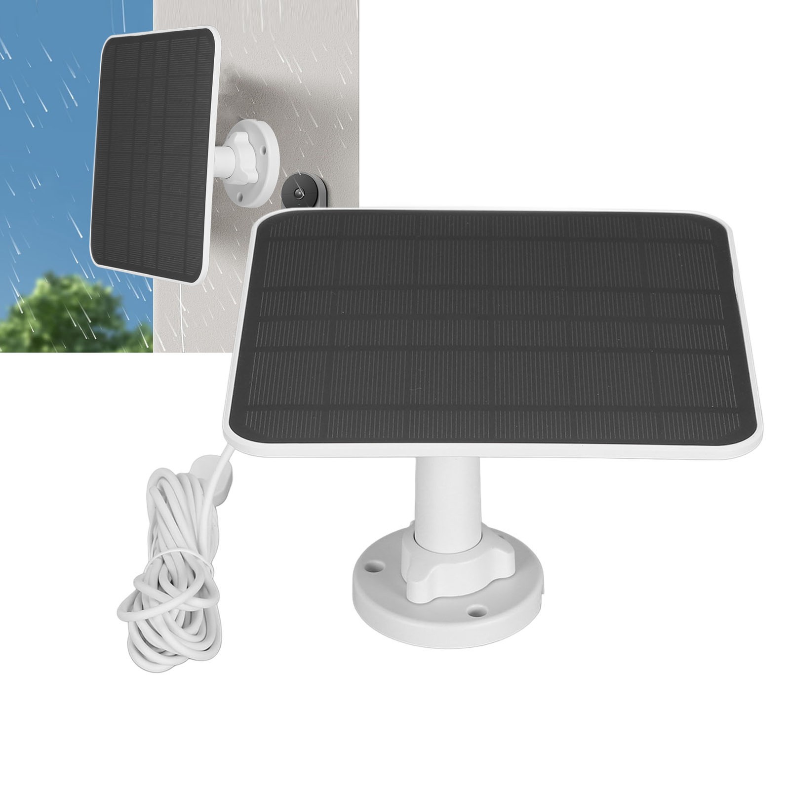 12W Solar Panel Charger IP65 Waterproof Magnetic Charging Security Camera Solar
