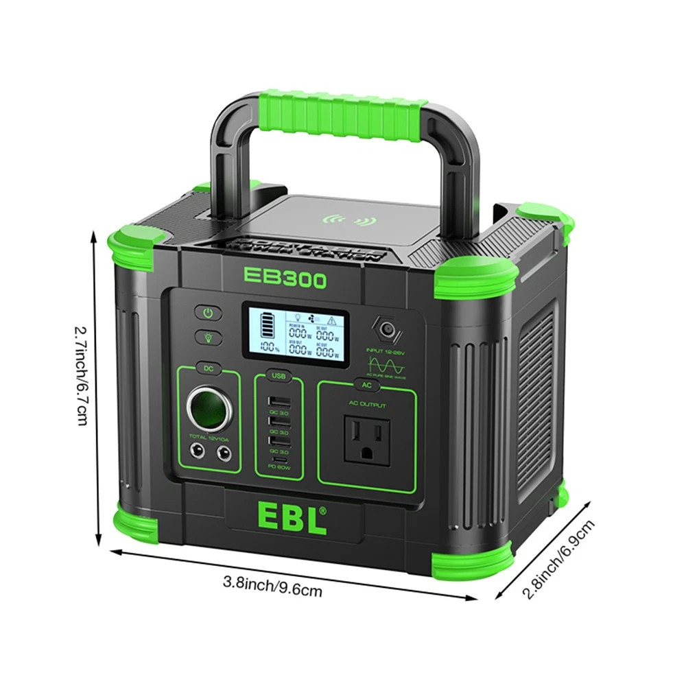 330W 288.6WH Power Station Portable Solar Charger Generator Supply Home Camping