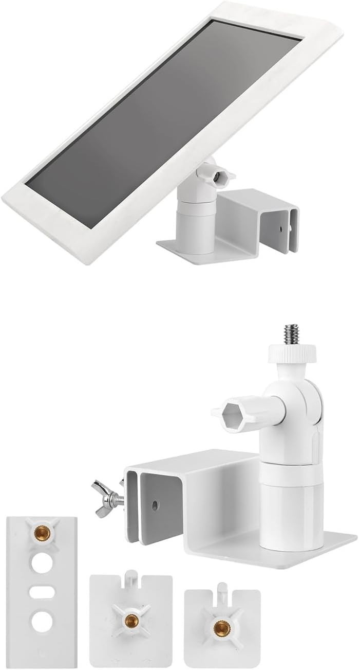 Gutter Mount for Ring, Arlo, Reolink Solar Panels, Universal Weatherproof Alu…