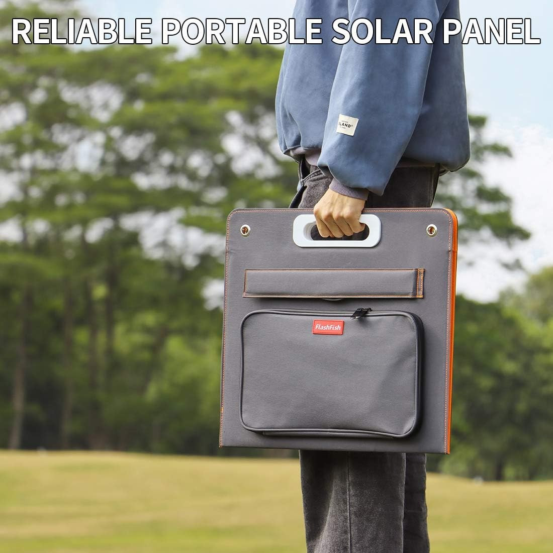 Flashfish 18V/60W Portable Solar Panel Foldable Solar Charger DC Output G8Q8
