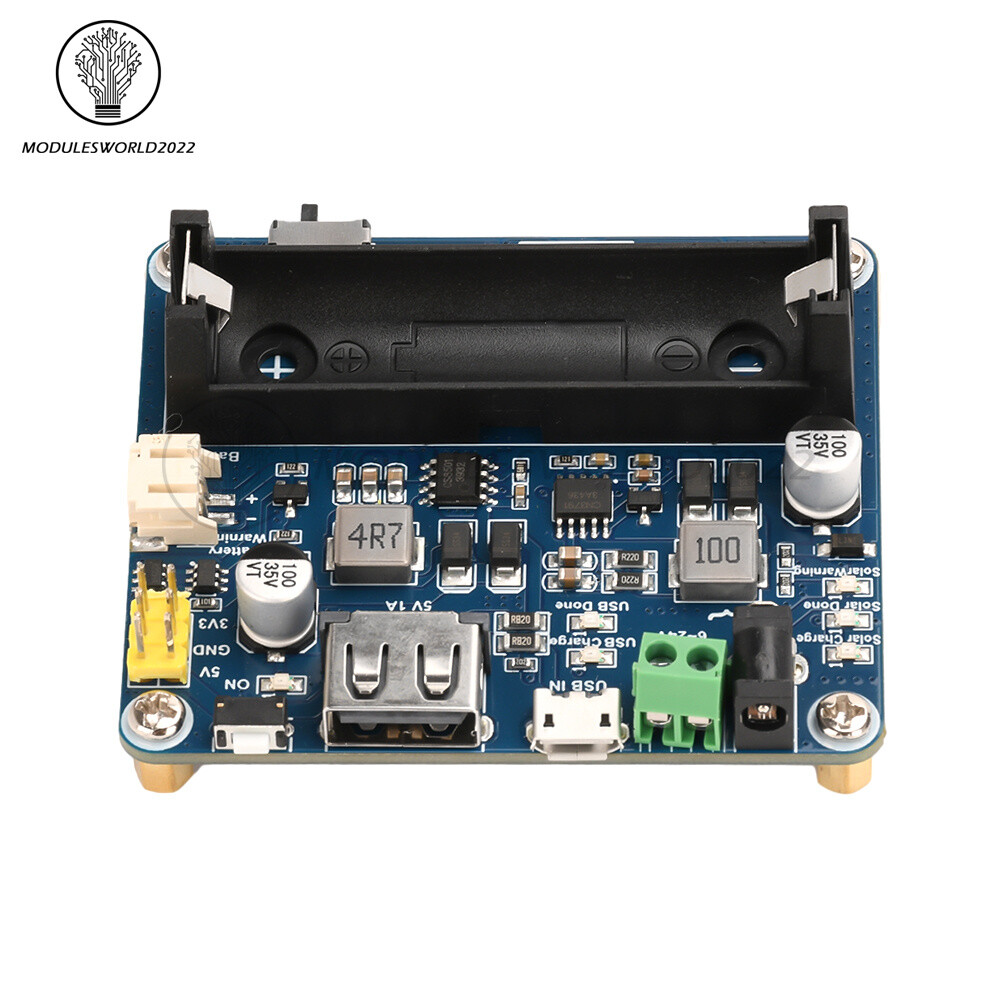 Power Manager Module for 6V~24V Solar Panel Support MPPT USB Battery Charging