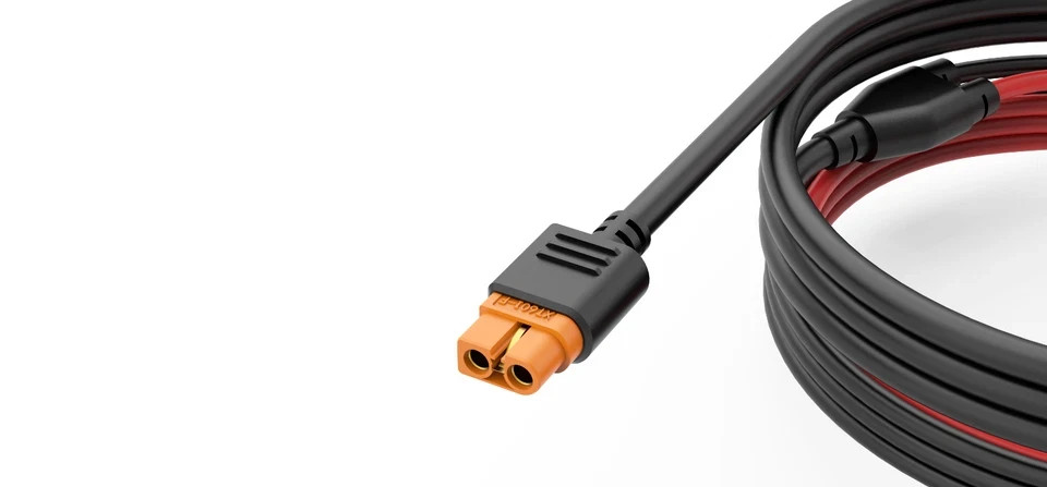 XT60i Female to Solar Panel Connector Extension Cable 10AWG Waterproof Wire 2.5M