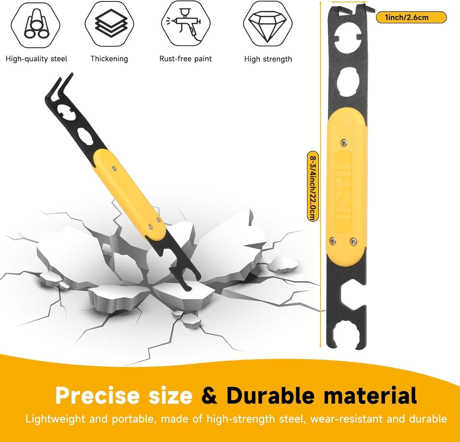 4-in-1 MC4 Disconnect Tool for Solar Connectors – Durable Alloy Steel Design