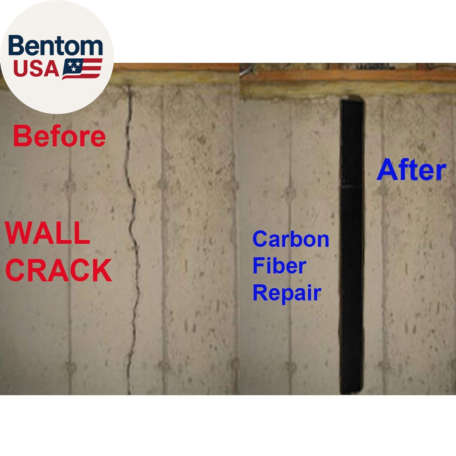10 Ft. Carbon Fiber Basement Wall & Foundation Crack Repair Kit High Strength –