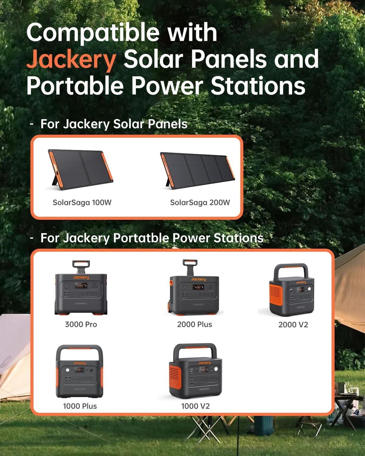 Solar Panel Connectors for Jackery Explorer Portable Power Station 3000 Pro