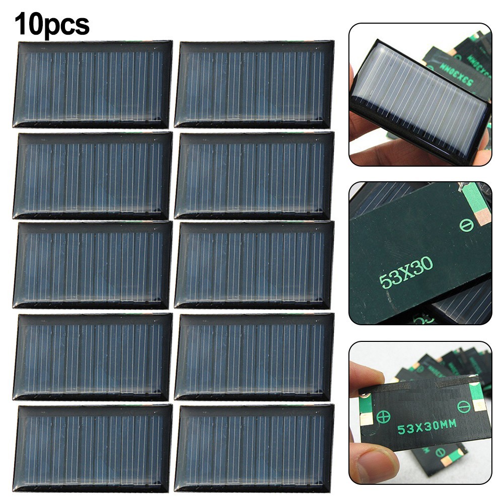 Wholesale Bundle Pack Of 10 Small Solar Panels 5V 30mA DIY Electronics Kit/new~