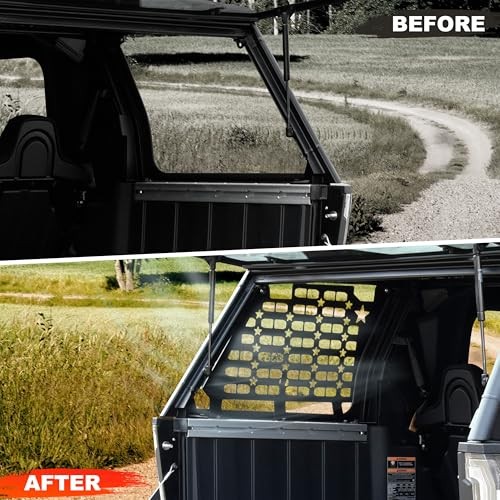 Rear Window Molle Panel Kit for Polaris XPEDITION ADV 2024+, Aluminum Rear