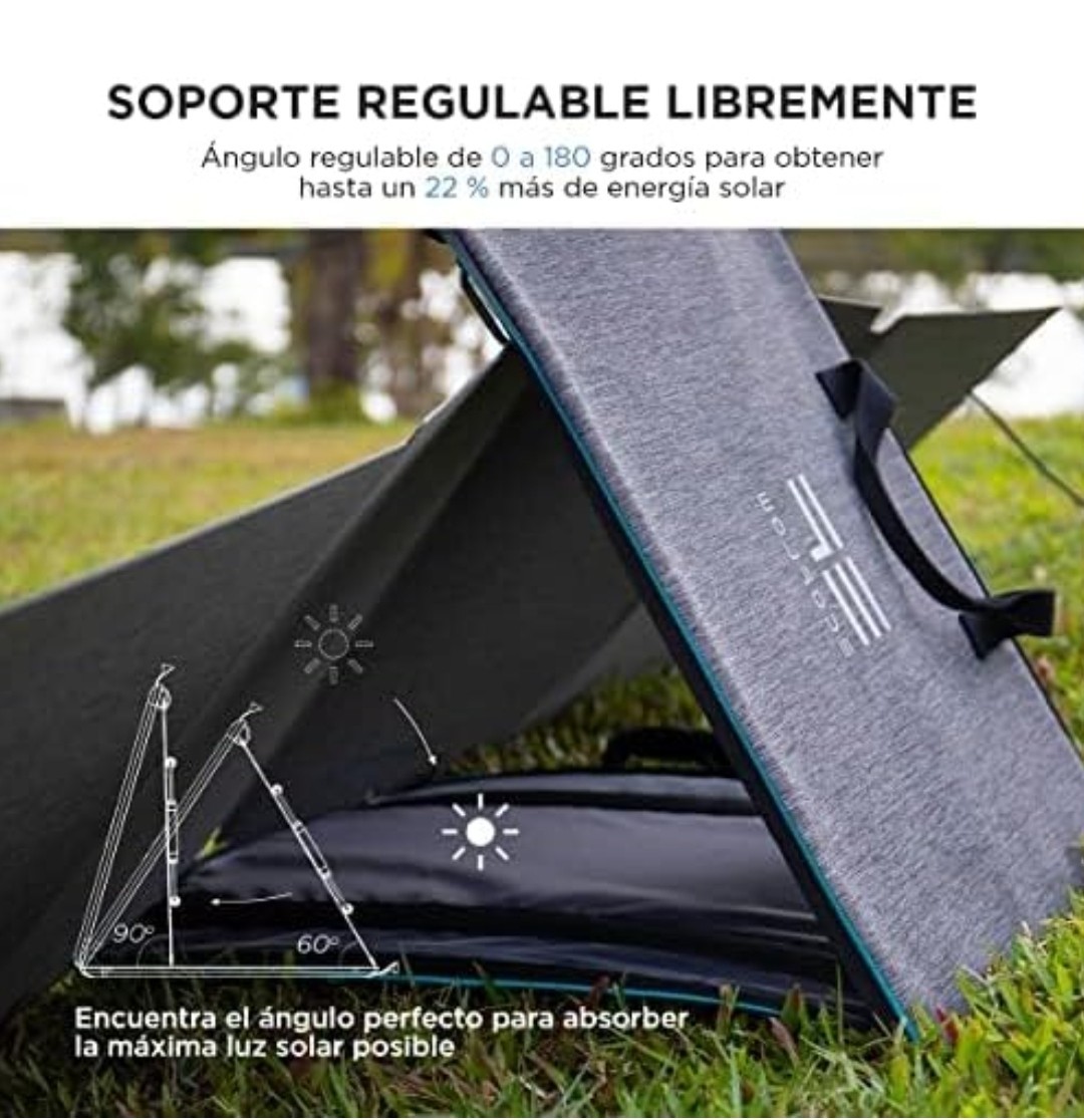 EcoFlow 110W Portable Solar Panel Kit IP68 Waterproof Foldable with Carry Case