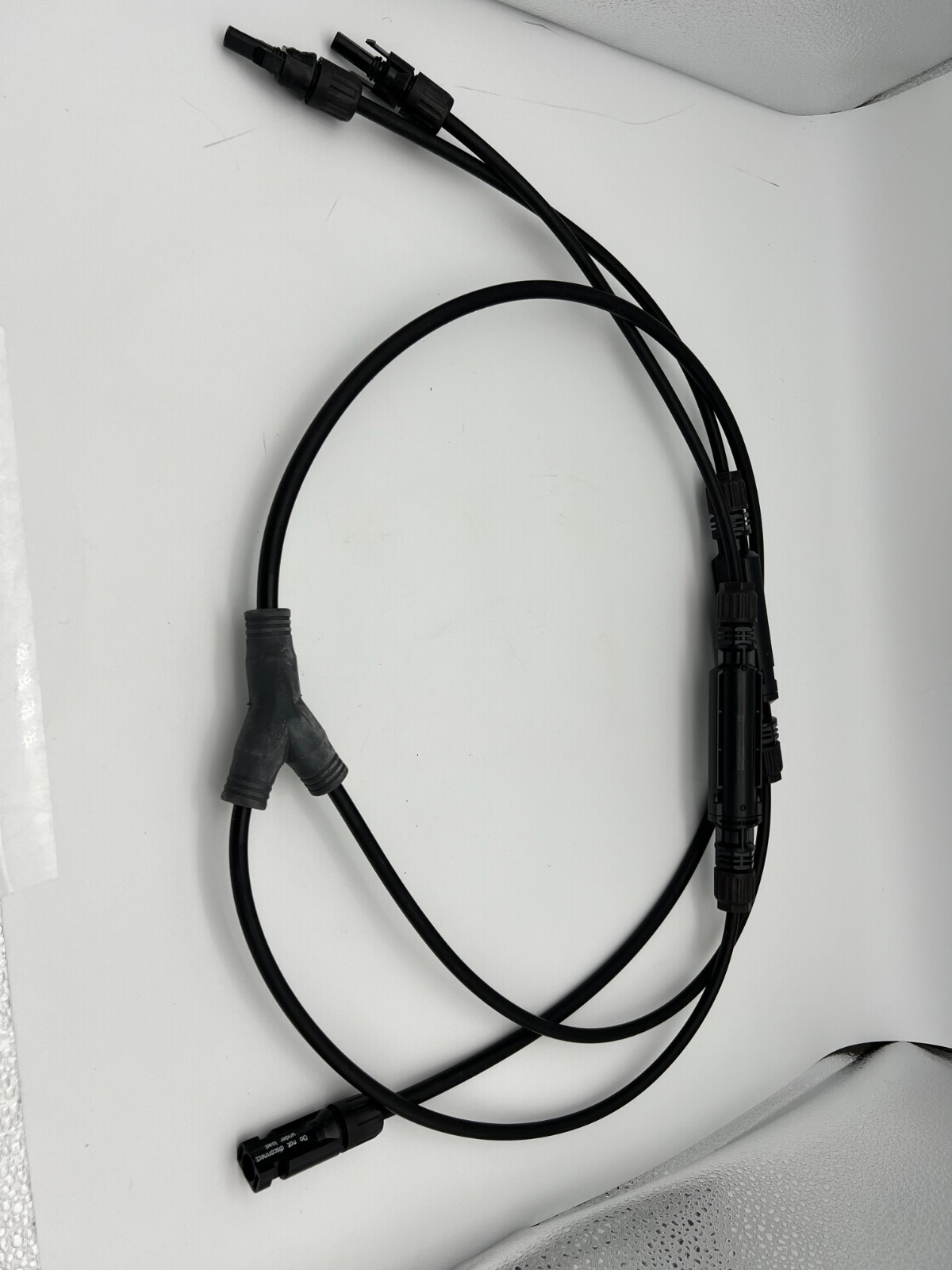 PV Y2-1 MM-F 8AWG on Trunk and 10 AWG on Branches 1500v 20A Black wires