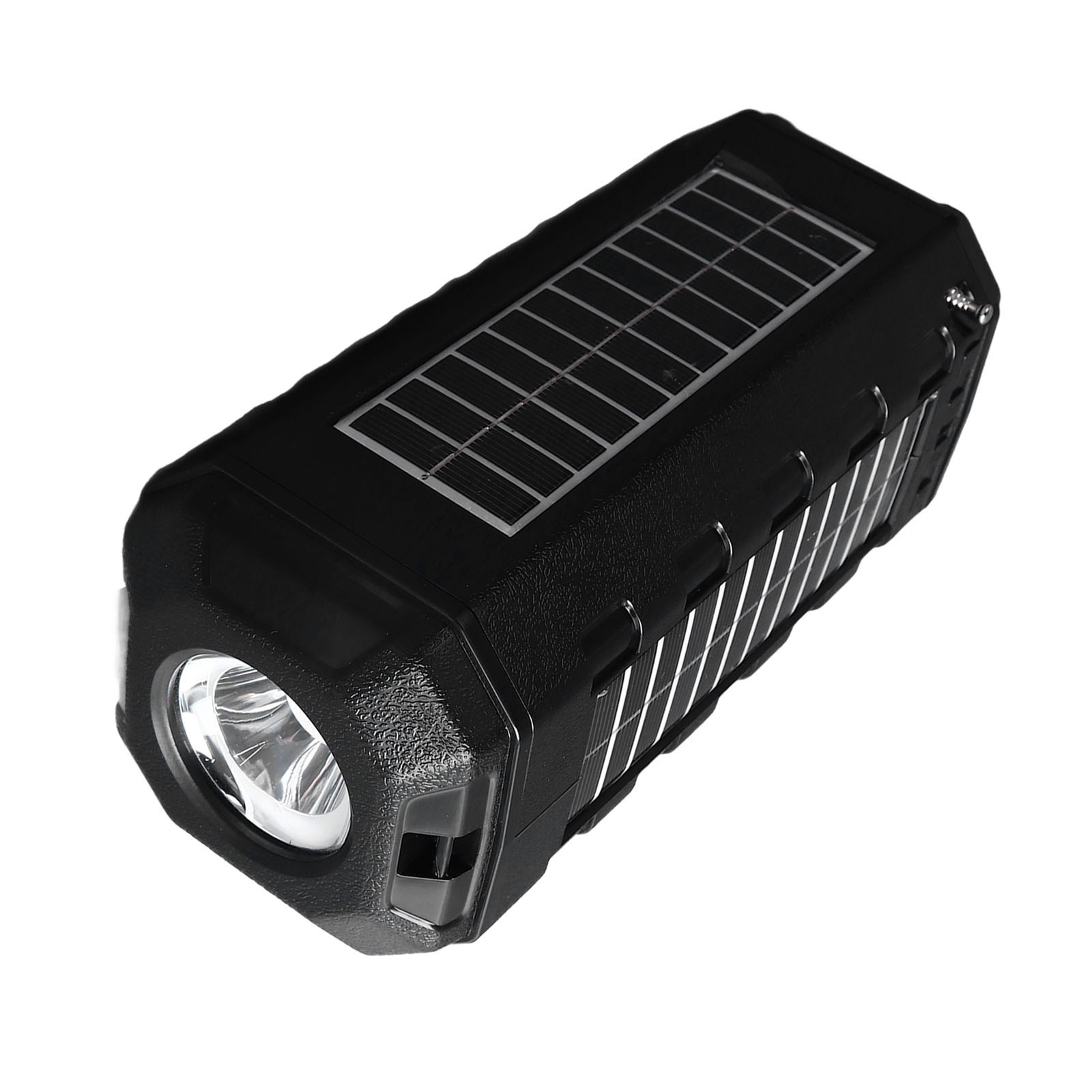 Solar Bluetooth Speaker Solar Panel Waterproof 1200mAh Bright Flashlight Ra GTYX