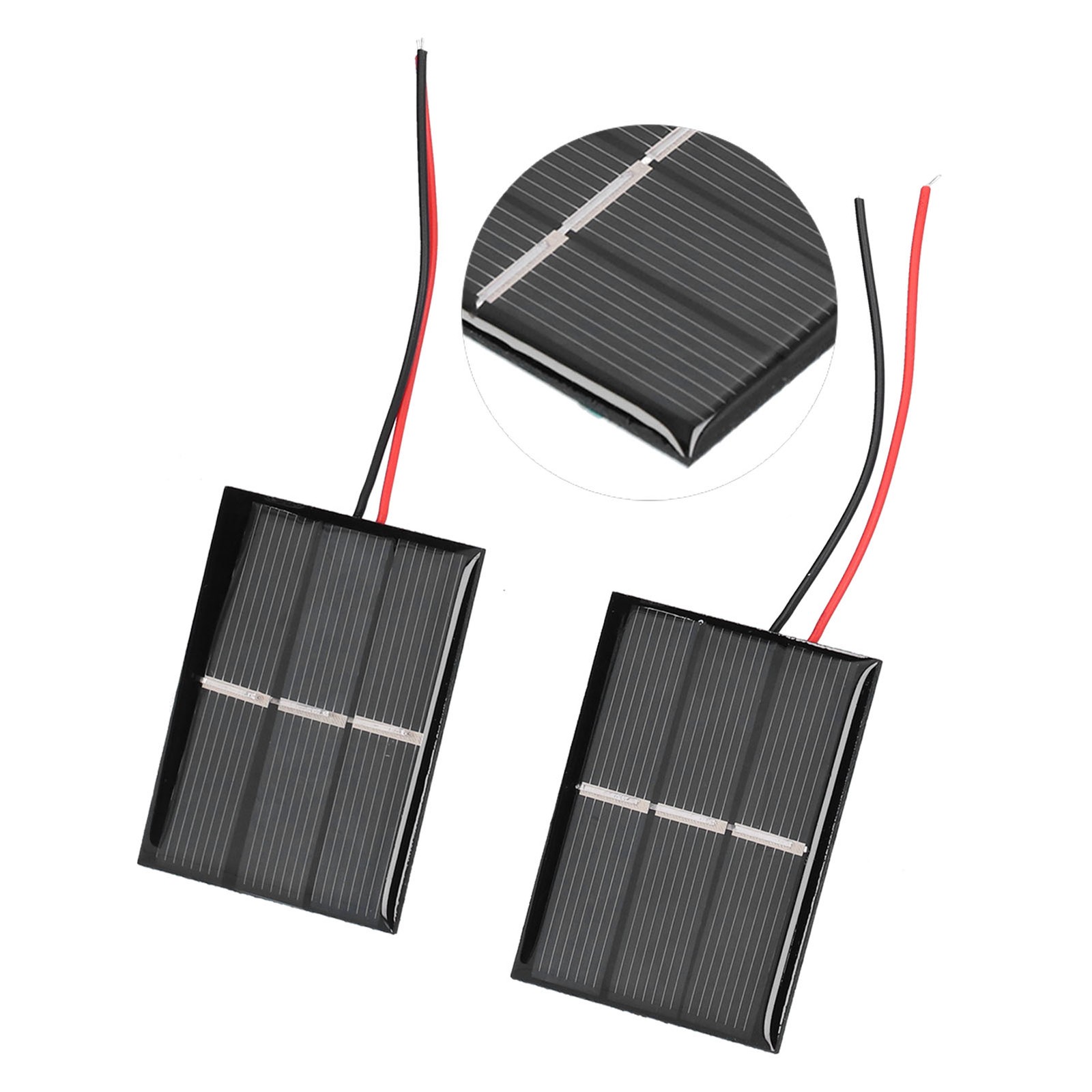 2Pcs Solar Panel Module Polysilicon Micro Mini Glue Power Solar Cells 43x55mm