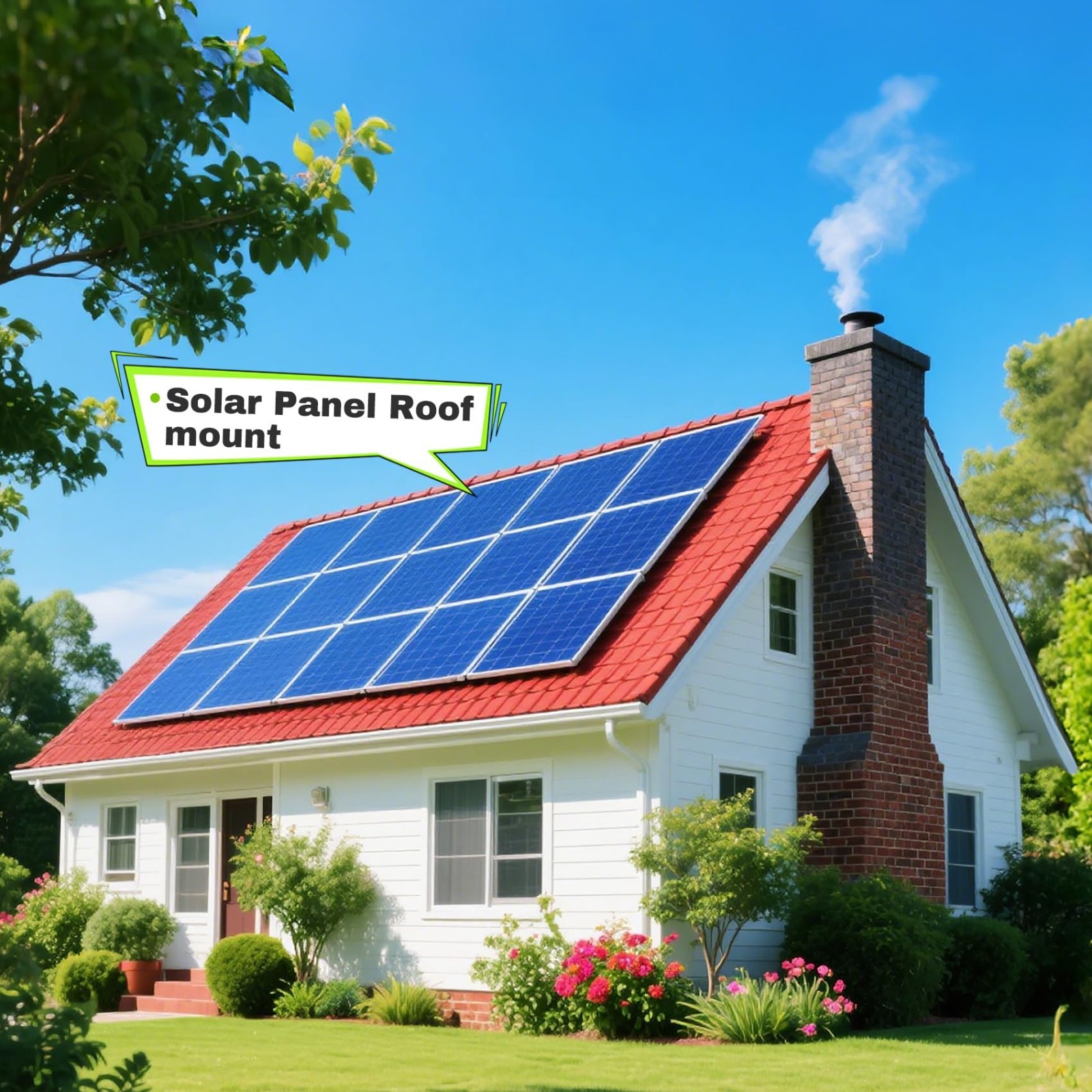 4 Pack Adjustable Solar Panel Tilt Mount Brackets with Foldable Legs – 45″ Panel