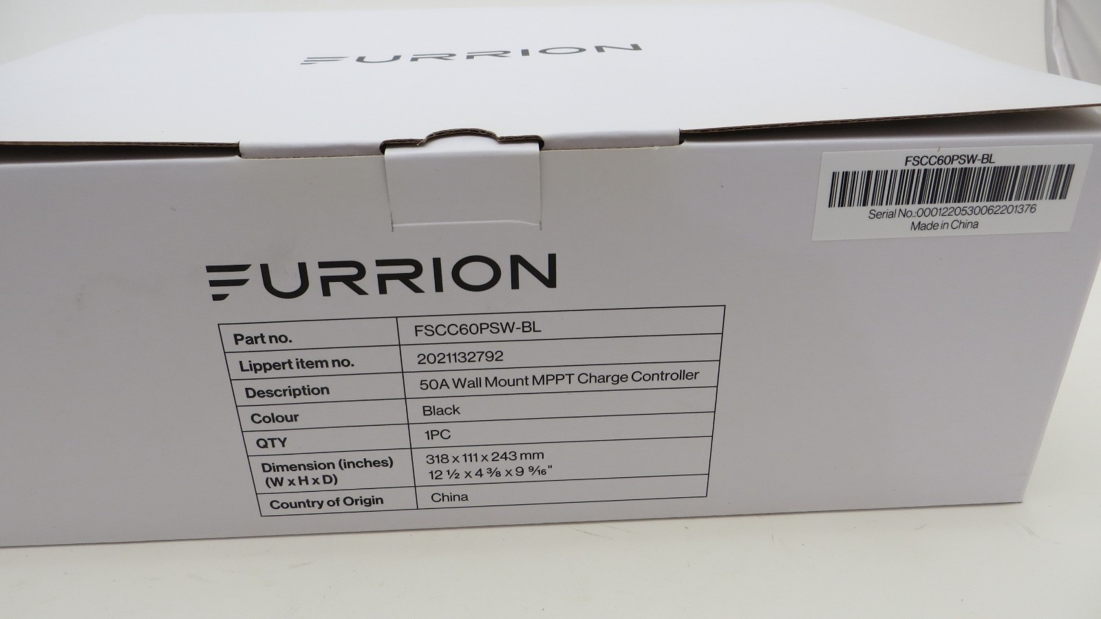 **Furrion® 50A Wall Mount MPPT Solar Charge Controller – FSCC60PSW-BL 2021132792