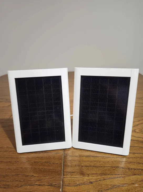 Lot of 2 Ring Solar Panels Security Camera Charging Panels White Tested Working