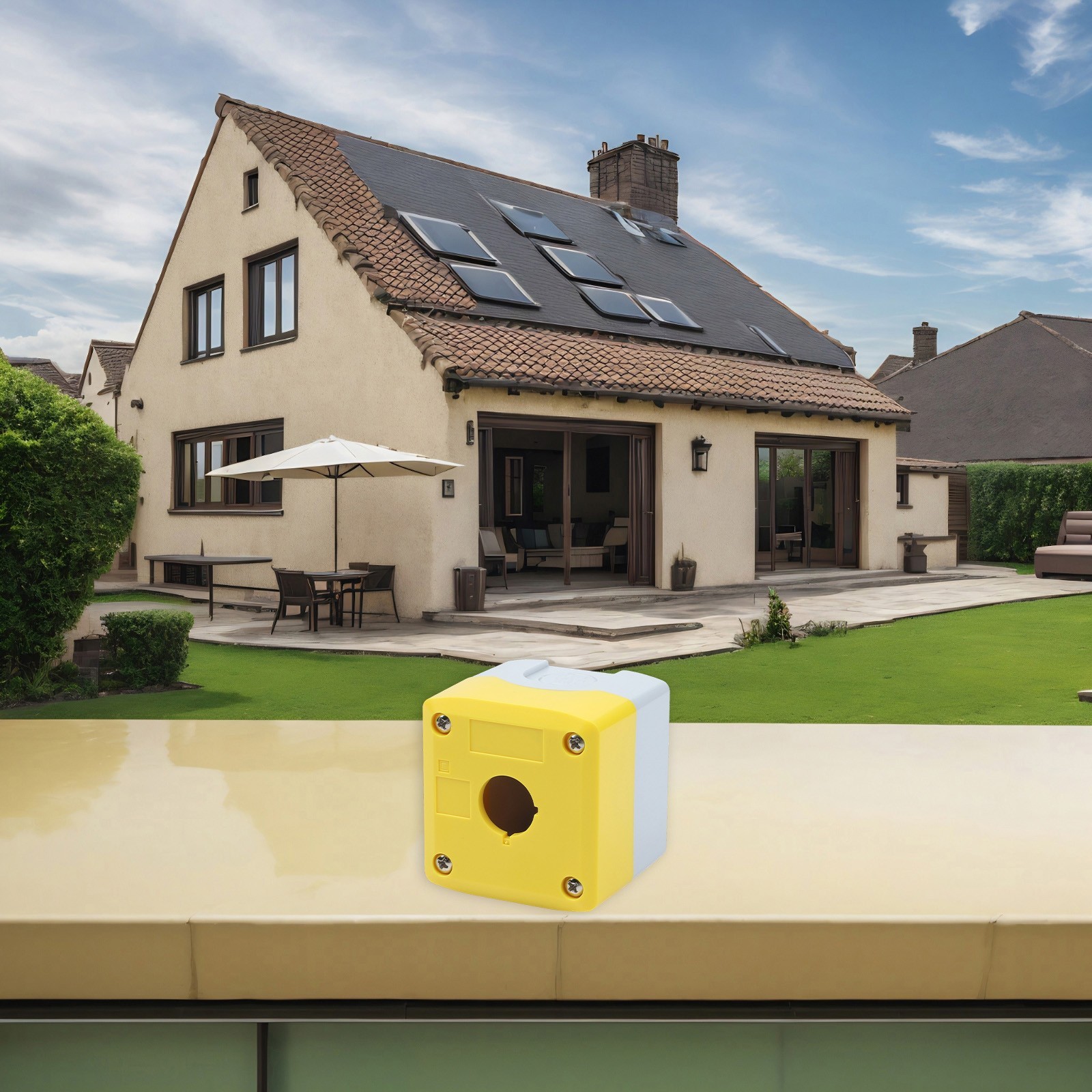 Industrial Push Button Control Box IP65 Waterproof ABS+PC Material Yellow
