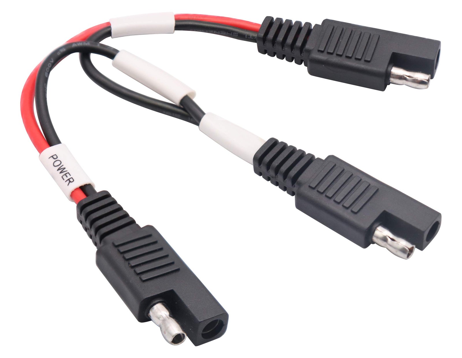 SAE Y Splitter Adapter Cable 18AWG SAE 2-Way Adapter,1 to 2 SAE Y Splitter SA…