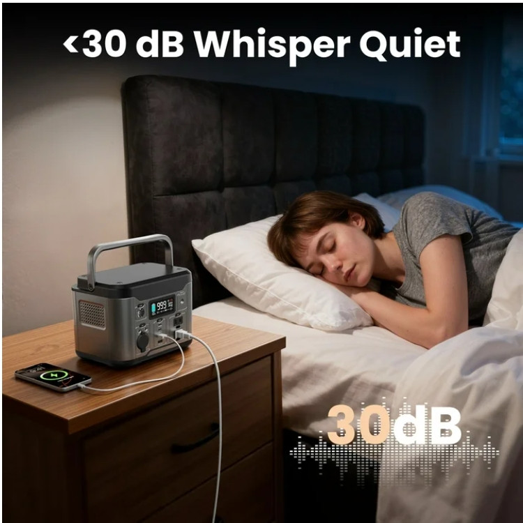 Goosiay 300W Portable Power Station, 296Wh Battery Backup with 110V Pure Sine