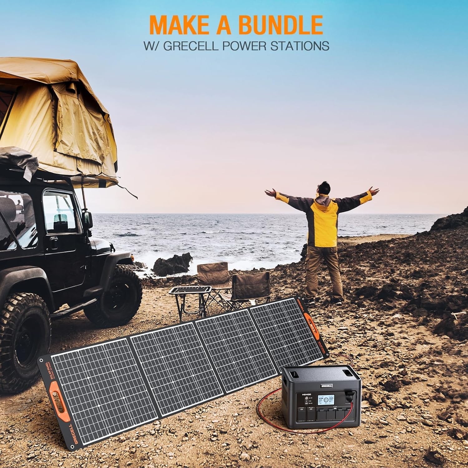 High-Efficiency 200W Solar Panel: Foldable & Water-Resistant for Off-Grid Use