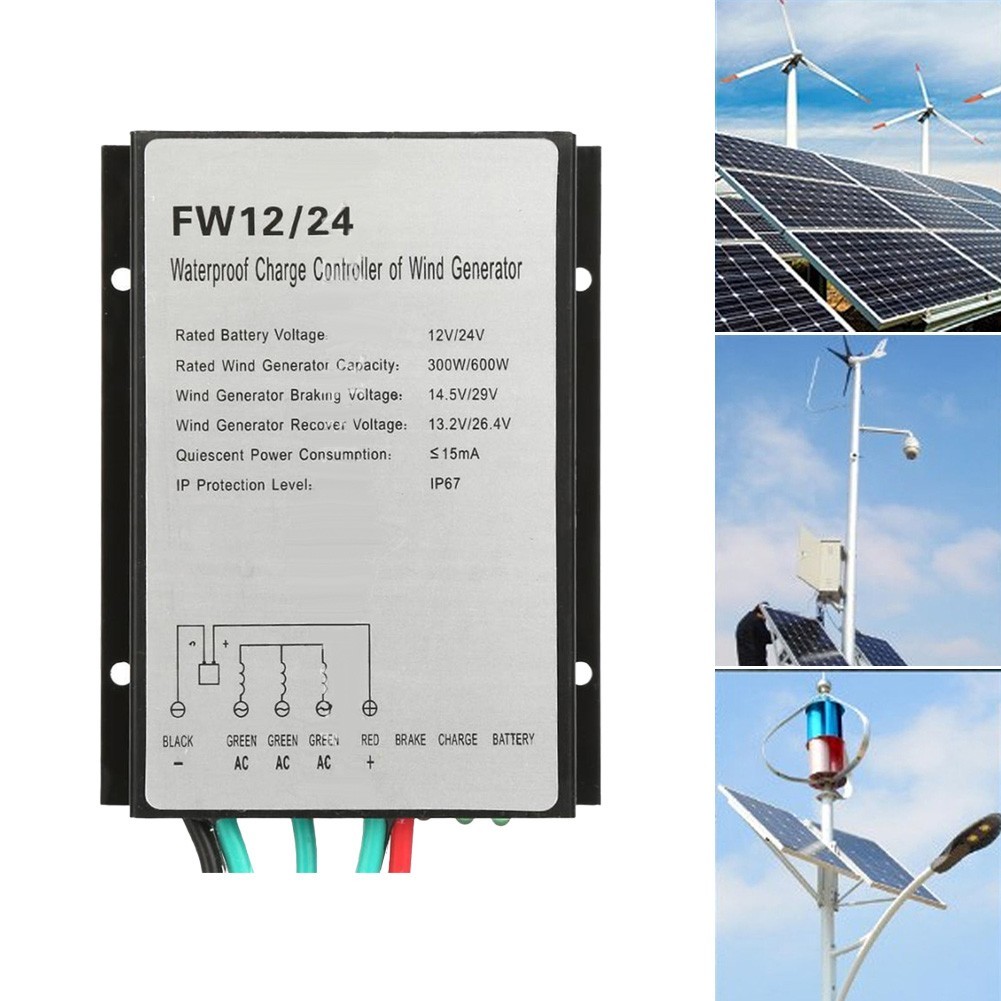 Efficient 600W Wind Turbine Charge Controller for Solar and Wind Energy