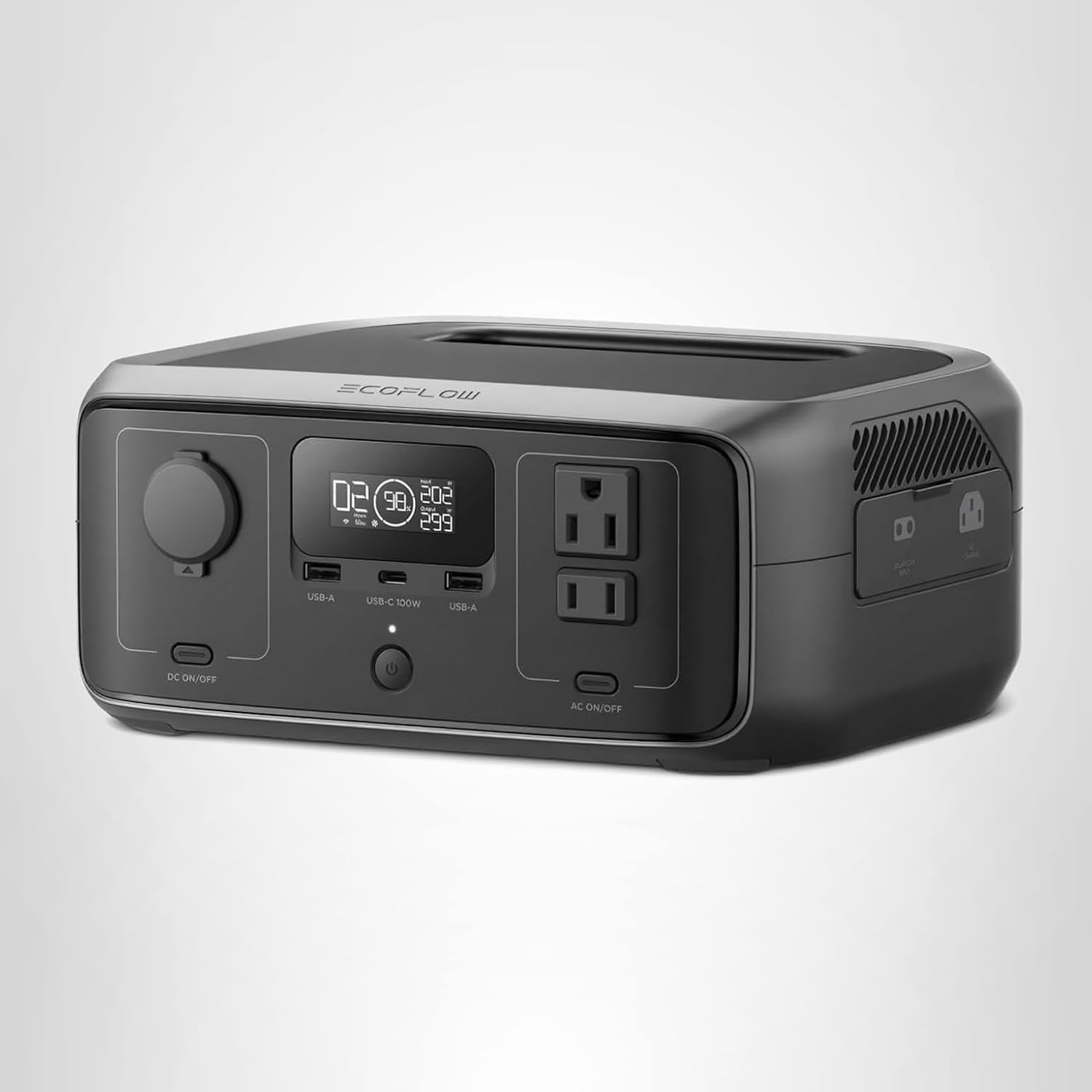 Lightweight RIVER 3 Power Station – 300W Continuous, 1Hr Charge, Solar Ready
